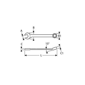 EXPERT - E113209 Llaves combinadas Métricas-EAN 3258951132098 LLAVES COMBINACIÓN - Product Image 2