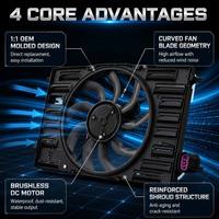 Ensemble de ventilateur de radiateur automobile avec numéros OE, remplacement pour Golf 7 Audi A3 S3, accessoires de refroidissement de véhicule
