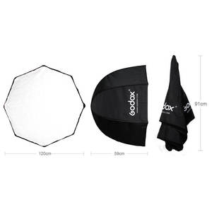 Godox 120cm 47in Portable <strong>Studio</strong> Photography Lighting <strong>Octagon</strong> Umbrella Brolly Reflector <strong>Softbox</strong> for Speedlight Flash - Product Image 5