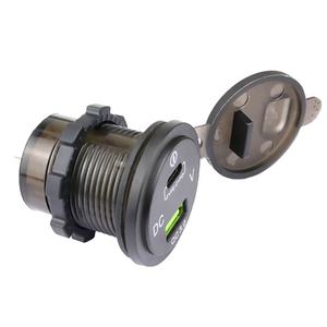 Soket pengisi daya USB, alat pengukur tegangan Led tahan air dengan QC3.0 + <span class=keywords><strong>PD</strong></span> + tipe-c - Product Image 4