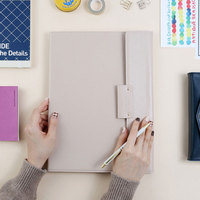 Carpeta de Archivos A4 Personalizada para Reuniones, Portafolio de Cuero para Currículum, Organizador de Documentos