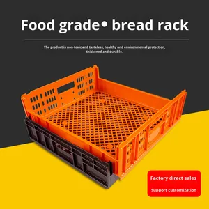 Stackable nhựa bánh mì giá cho nướng Giao thông vận tải dày bánh hamburger doanh thu giỏ Thùng hiển thị Rack cho Pastry lưu trữ - Product Image 5