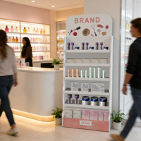 Présentoir pliable en acrylique personnalisé pour biberons, vêtements, crèmes, cosmétiques, fonds de teint – Idéal pour les marchés et les magasins