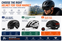 Casco de Ciclismo Ligero para Adultos, Certificado CE, Lente Magnética, Transpirable, LED Recargable, Casco de Seguridad para Bicicleta de Montaña