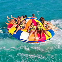 Bateau gonflable rotatif pour jeux aquatiques, jouets aquatiques gonflables, activité de jeu en plein air, Twister gonflable, bateaux disco rotatifs aquatiques