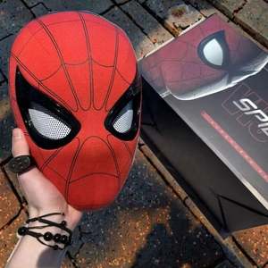 Legends Spider-Man Electronic Helmet 1/1 Máscara <span class=keywords><strong>de</strong></span> cosplay usable genuina Máscara <span class=keywords><strong>de</strong></span> fiesta inspirada en Marvel para Halloween Black Friday - Product Image 5