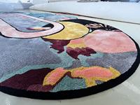 Tapis de salon modernes faits à la main en boucle, tuftés à la main, en acrylique, antidérapants, résistants aux taches, sur mesure et de couleur personnalisée