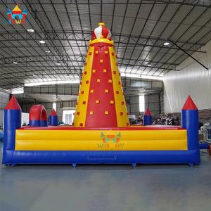 Jeux de carnaval gonflables commerciaux d'extérieur, mur d'escalade en PVC de qualité supérieure, jeux sportifs 6x6x4.8m WINWAYTOYS pour le plaisir - Product Image 1