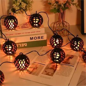 Led ngọn lửa nến đèn lồng năng lượng mặt trời ánh sáng Quả bóng trang trí sân vườn IP44 IP65 ngoài trời sử dụng ánh sáng nhấp nháy - Product Image 2