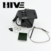Préamplificateur d'égaliseur 3 bandes HIVE pour ukulélé, système de micro piezoélectrique haute sensibilité UK-2000 pour égaliseur de ukulélé