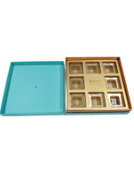 Cajas de Regalo de Papel para Empaque de Barras de Chocolate y Dulces de Diseño Personalizado de Lujo al por Mayor, con Divisores y Tapa Abatible