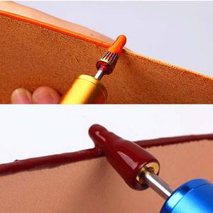 งานฝีมือหนังแบบทำมือปากกาน้ำมันขอบหนังอย่างรวดเร็วปากกาภาพสีน้ำมันทองเหลืองปากกาทาสีขอบลูกกลิ้งทาสี applicator หมุนได้สำหรับงานหนัง - Product Image 6