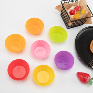 ถ้วยมัฟฟินใช้ในครัวทำจากซิลิโคนที่รองถ้วยมัฟฟินแบบใช้ซ้ำได้ผู้ถือแม่พิมพ์สำหรับคัพ<span class=keywords><strong>เค้ก</strong></span>ขนมหวานและเคตโตขนม - Product Image 3