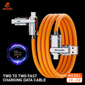 โทรศัพท์มือถือสองผู้โดยสารสองที่ชาร์จหูฟังคอมพิวเตอร์กล้องคอมพิวเตอร์ชาร์จเร็วสายข้อมูลเครื่องมัลติฟังก์ชั่นมุมขวา - Product Image 6