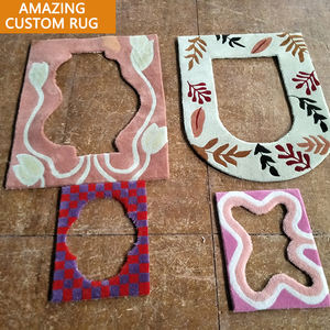 Tappeto Moderno Fatto a Mano Personalizzato con Logo 3D <span class=keywords><strong>per</strong></span> Casa, Viaggi, Bagni <span class=keywords><strong>e</strong></span> Cucine con Motivo a Quadri - Product Image 3