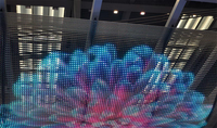 Écran LED en maille flexible de couleur RVB imperméable IP67 Miracle Bean DMX512 pour affichage publicitaire en extérieur, centre commercial, magasin de détail
