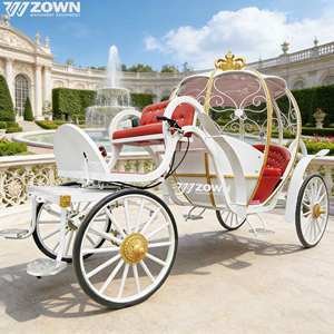 High Quality Electric Cinderella Pumpkin Carriage Luxury Royal Wedding Cart OEM Service for Wedding Event & Tourist Attraction - Product Image 1