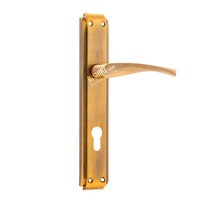 Poignée de porte de chambre Ronaldo, 2 pièces, personnalisée en argent de bain turc, doré antique, bronze Sicuro