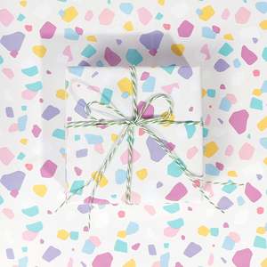 Papel de regalo con estampado virgen de silicona recubierto de cumpleaños para niños, 43*300 cm, envoltura de vacaciones para niñas, 3 rollos por juego - Product Image 3