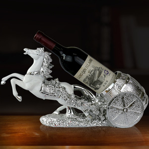 Maison d'hôtel ornement famille intérieur or sculpture statue <span class=keywords><strong>cheval</strong></span> <span class=keywords><strong>rouge</strong></span> casier à <span class=keywords><strong>vin</strong></span> décor à la maison luxe - Product Image 4