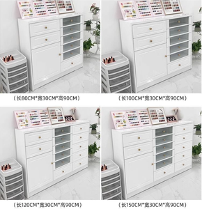 Vitrine de salon de manucure, armoire à vernis à ongles, armoire de rangement pour vernis à ongles et colle, armoire de rangement sur pied avec tiroirs - Product Image 5