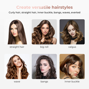 Professionele 9Mm Mini Krultang 2 In 1 Stijltang & Kam Haarkrultang Elektrische Ptc Kachel Professionele Krultang - Product Image 2