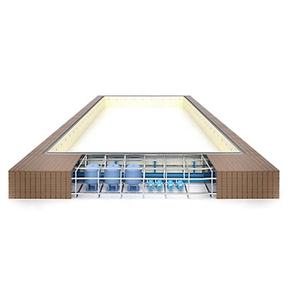 Piscina Prefabricada de Acero Sobre el Suelo de Gran Venta <span class=keywords><strong>para</strong></span> Uso Comercial al Aire Libre con Marco de Acero Inoxidable <span class=keywords><strong>para</strong></span> Adultos <span class=keywords><strong>para</strong></span> Gimnasios y Clubes - Product Image 2