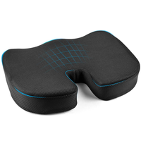 Ensemble de coussins de chaise de bureau oreiller lombaire orthopédique en mousse à mémoire de forme ensemble de coussins de siège et de dos en maille respirante pour voitures
