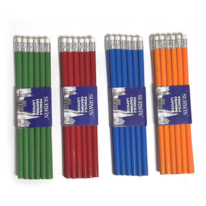 Lápiz Redondo HB de 7 Pulgadas de Alta Calidad con Borrador, Logotipo Personalizado, Precio Bajo, Juego para Material Escolar y Papelería de Primaria - Product Image 2