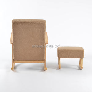 Silla mecedora de madera moderna para bebés, venta al por mayor de fábrica, para la habitación del bebé - Product Image 5
