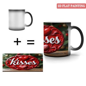 Taza de Sublimación Personalizada, Negra Esmerilada, 11 oz, Cerámica, Taza Mágica que Cambia de Color con el Calor, Diseño de Anime - Product Image 4