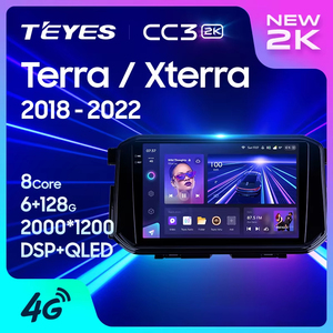 Teyes CC3 2K สำหรับรถยนต์ <span class=keywords><strong>Nissan</strong></span> <span class=keywords><strong>Terra</strong></span> XTERRA 2018-<span class=keywords><strong>2022</strong></span>เครื่องเล่นวิดีโอมัลติมีเดียระบบนำทาง GPS แอนดรอยด์10ไม่มี2DIN - Product Image 1