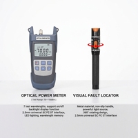 FTTH Glasfaser-Werkzeugset mit Optischem Leistungsmesser AUA-6S, Glasfaser-Schneider, Glasfaser-Abisolierer, VFL, Glasfaser-Spleiß-Installationswerkzeug-Set