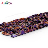 1000m Nouveau Guinness Records Piste de course gonflable pour adultes la plus longue au monde par un fabricant fournisseur d'usine chinois