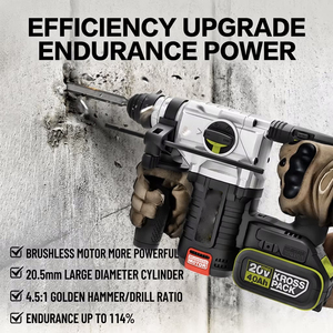 brushless wrench, electric <b>saw</b>, electric hammer, electric drill, combination jig <b>saw</b>, three-piece <b>power</b> tool set - Product Image 3