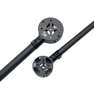RJXHOBBY RJX3136 12/16/20/25/28mm Support de moteur de drone en alliage d'aluminium noir et fibre de carbone, connecteur de serrage de tube rond creux - Product Image 5