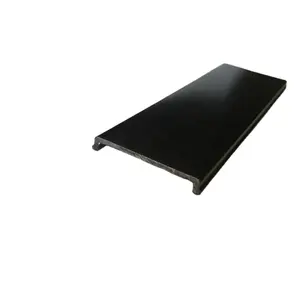 Cubierta difusora de luz de policarbonato negro, 32mm, para perfil led de aluminio