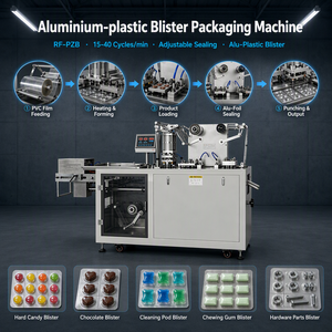 Máquina Automática para Envasado <span class=keywords><strong>en</strong></span> Blíster de Aluminio y PVC, 15-40 Ciclos/Min, para Dulces, Gomitas, Chocolate y Suplementos - Product Image 1