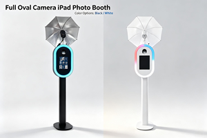 Photomaton portable en métal de haute qualité pour iPad avec connexion USB/Wi-Fi, impression instantanée et anneau lumineux - Exposition de selfies - Product Image 6