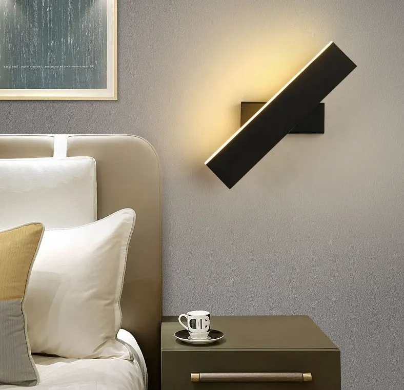 Светодиодное комнатное декоративное вращающееся современное настенное <span class=keywords><strong>бра</strong></span> Biumart с переключателем, светильник для лестницы, настенная лампа для прихожей