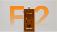 Ensemble Xtool F2 Deluxe, graveur laser double portable 5W IR et 15W Diode
