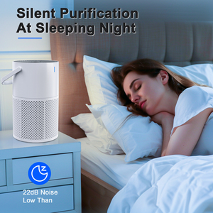Purificateur <span class=keywords><strong>d</strong></span>'<span class=keywords><strong>air</strong></span> portable USB-C HEPA et <span class=keywords><strong>ioniseur</strong></span> avec aromathérapie, silencieux 22 dB, verrouillage enfant, pour la maison, le bureau et le bureau à domicile - Product Image 5