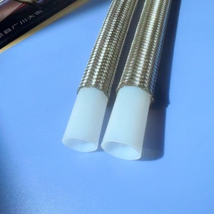 Tuyau <span class=keywords><strong>flexible</strong></span> en acier inoxydable 304 tressé en spirale, ondulé, en PTFE (Teflon), résistant aux acides et aux alcalis, avec service <span class=keywords><strong>de</strong></span> découpe pour système <span class=keywords><strong>de</strong></span> carburant - Product Image 5