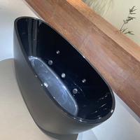 Bain de glace en acrylique noir Gurgle, refroidissant jusqu'à 37°C ° F-108 ° Baignoire à immersion froide F LED avec double filtration d'ozone