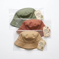 Chapeau Bob en Coton Lavé Couleur Terre Uni Style Vintage Esthétique, Respirant et Doux pour Voyage et Activités de Plein Air, Casquette de Pêcheur Unisexe