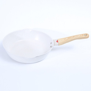 Non Stick Frying Pan Set Round Deep Pan For Induction Gas Stove With Wooden Handle 28cm - Product Image 3