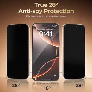 ESEEKGO TGP-03 Protection Totale Confidentialité Verre Trempé 9H Dureté 2.5D Anti-Choc Anti-Statique Installation Facile pour Téléphone Portable - Product Image 5