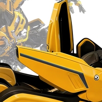 Fauteuil de massage 4D futuriste inspiré des robots, canapé massant pour la maison, jaune et noir, OEM ODM personnalisé