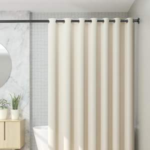 Tringles à rideaux de fenêtres noir mat d'usine <span class=keywords><strong>tringle</strong></span> à rideau de <span class=keywords><strong>douche</strong></span> flexible <span class=keywords><strong>sans</strong></span> poteaux de rideau de <span class=keywords><strong>douche</strong></span> en fer percé - Product Image 4