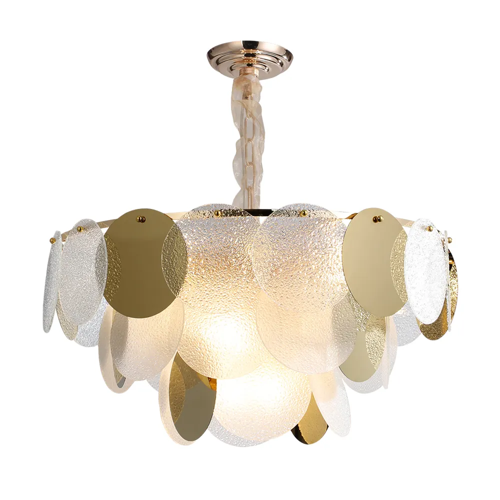 Современные подвесные светильники в форме золотых круглых хлопьев, стеклянные креативные подвесные светильники, лампы для гостиной, отеля, художественный декор, люстра <span class=keywords><strong>e14</strong></span>
